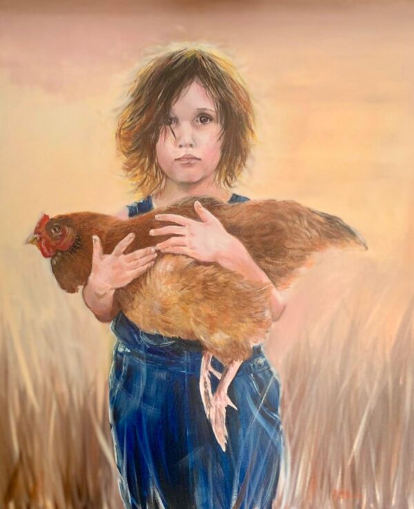 Girl with Hen